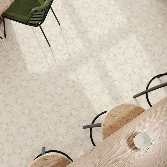Flora Moda | 6"x6" Siena Porcelain Encaustic Look Floor & Wall Tile