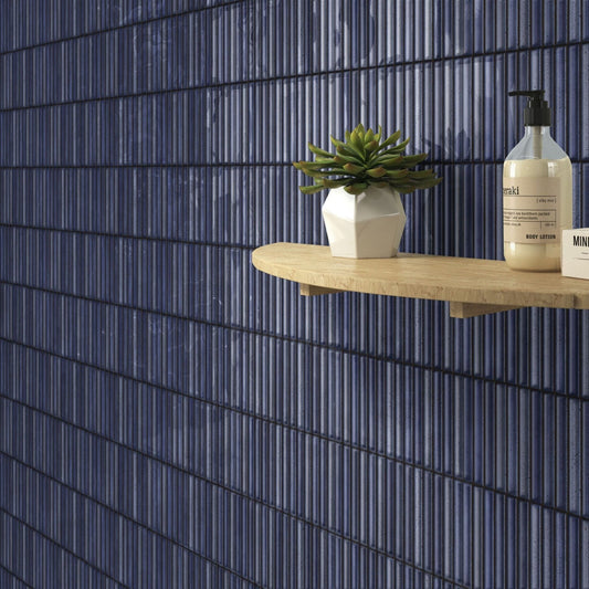 Karatsu | 4.5"x9" Fluted Porcelain Wall Tile