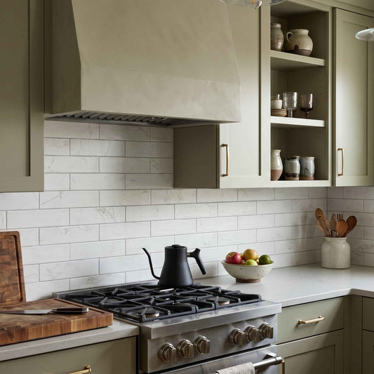 Omega | 3"x11" Porcelain Marble Look Wall Tile