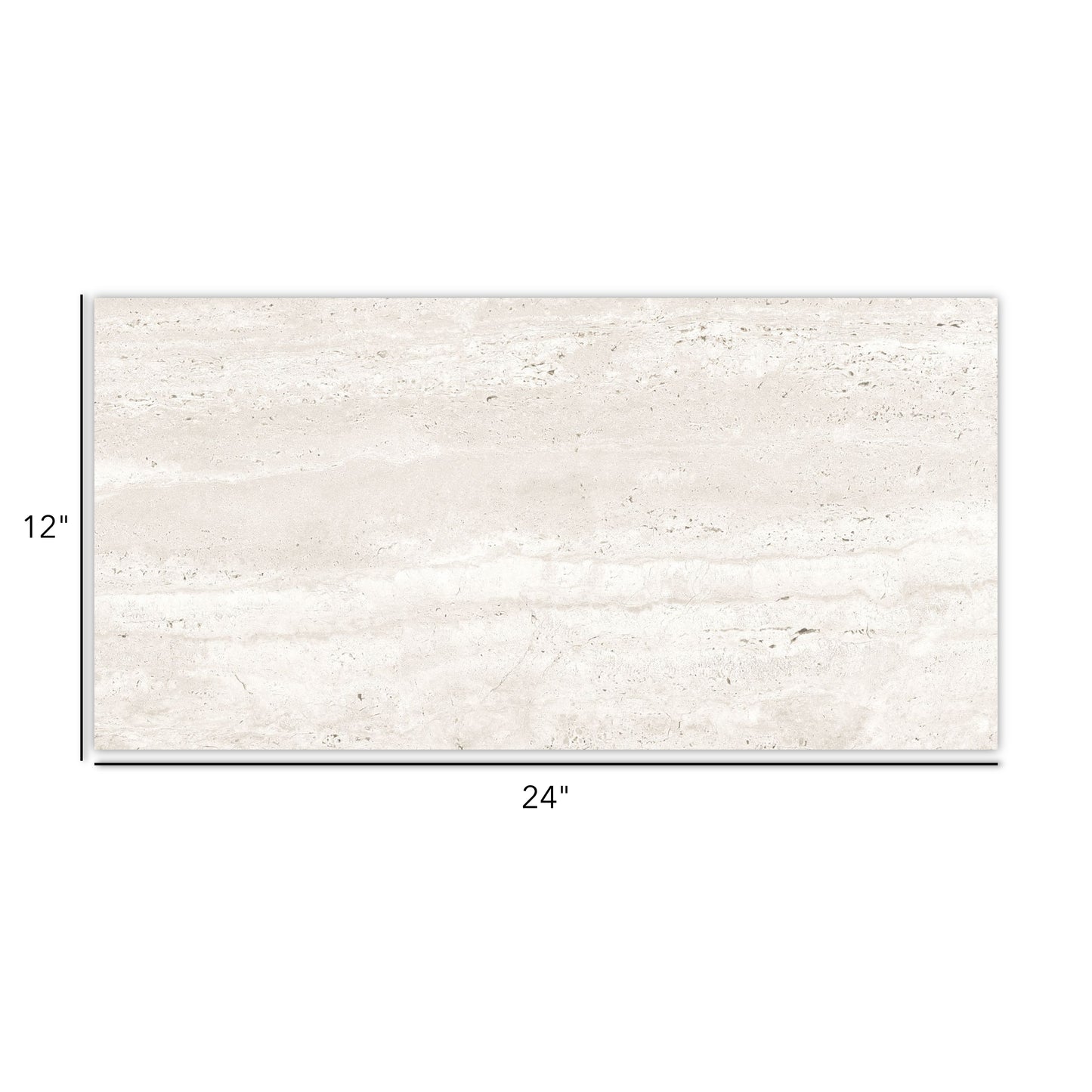 Travertino |  12"x24" Porcelain Stone Look Floor & Wall Tile