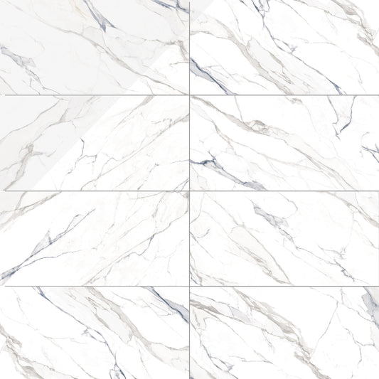 Calacatta Blue | 12"x24" Porcelain Marble Look Floor & Wall Tile