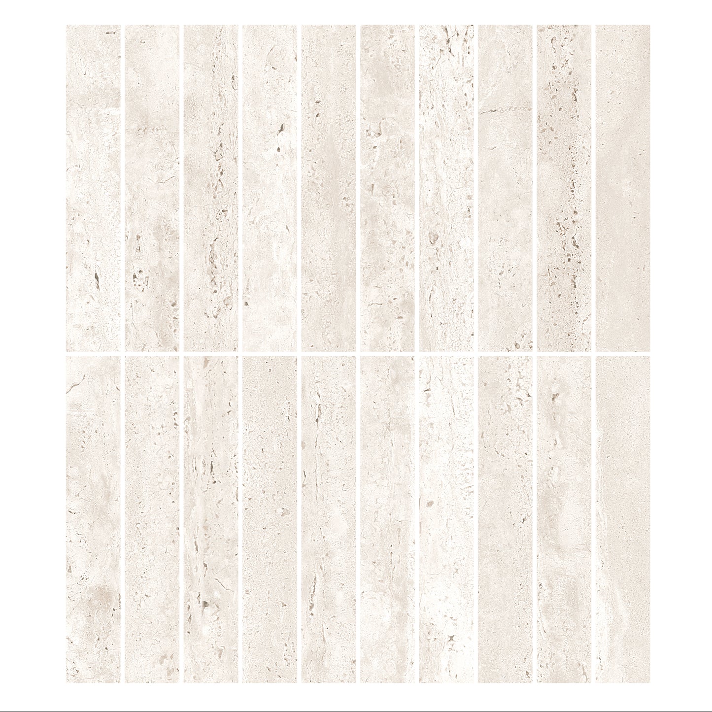 Travertino | 1"x6" Porcelain Stone Look Mosaic Tile
