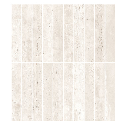 Travertino | 1"x6" Porcelain Stone Look Mosaic Tile