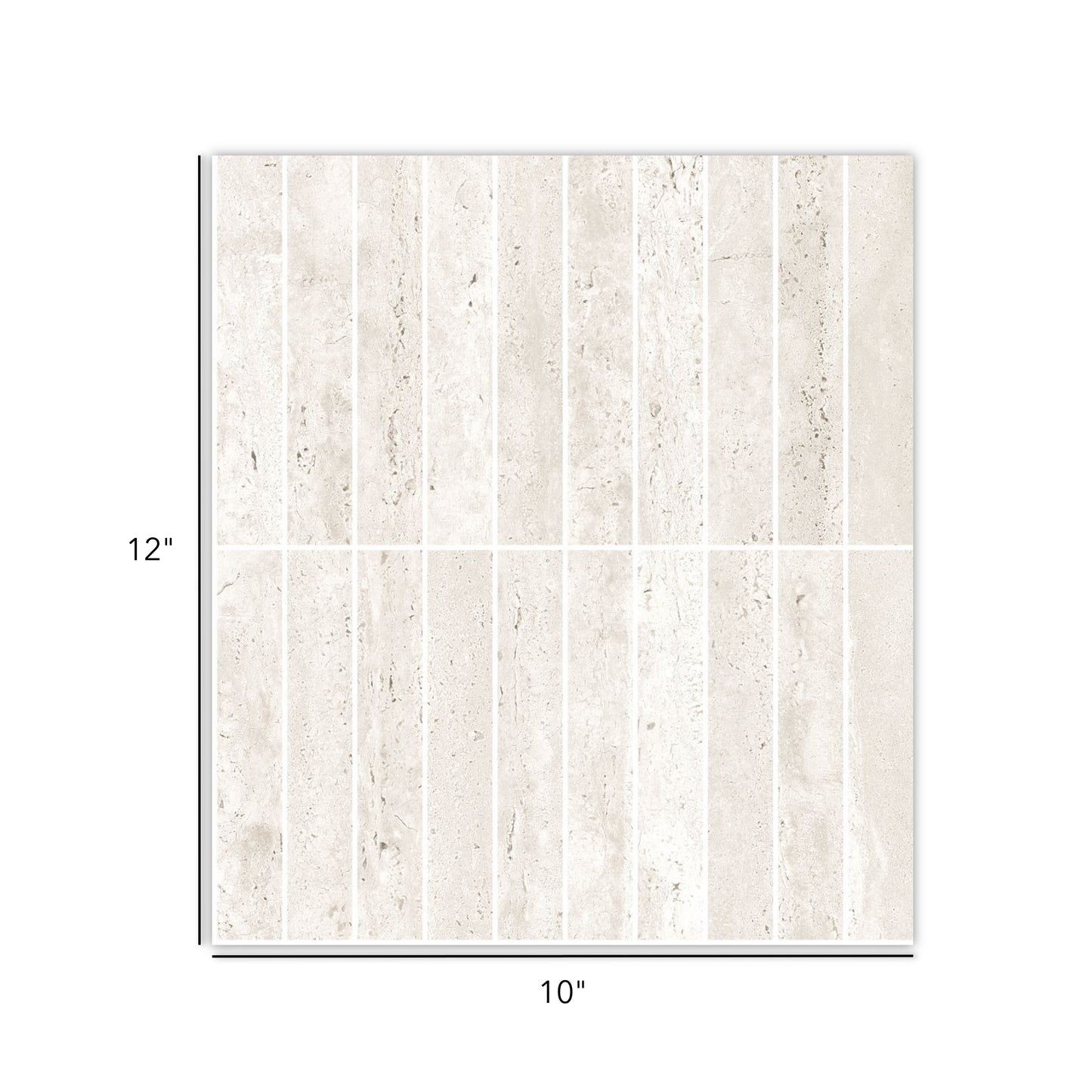 Travertino | 1"x6" Porcelain Stone Look Mosaic Tile