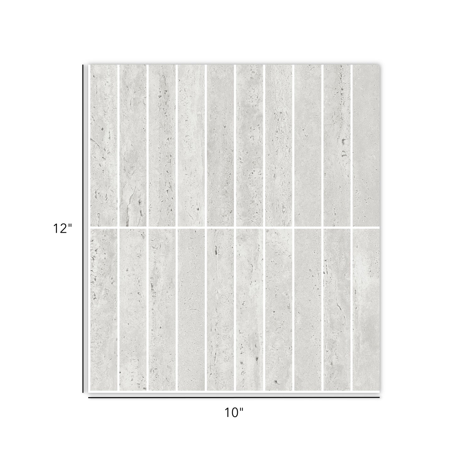 Travertino | 1"x6" Porcelain Stone Look Mosaic Tile