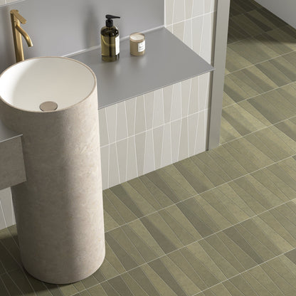 Bamboo | 2.5"x9" Porcelain Trapezoid Floor & Wall Tile
