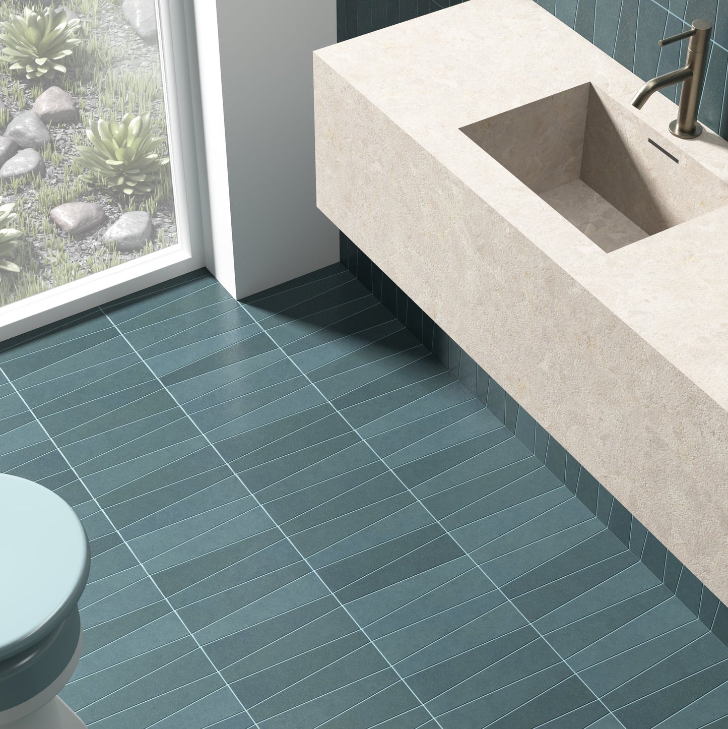 Bamboo | 2.5"x9" Porcelain Trapezoid Floor & Wall Tile