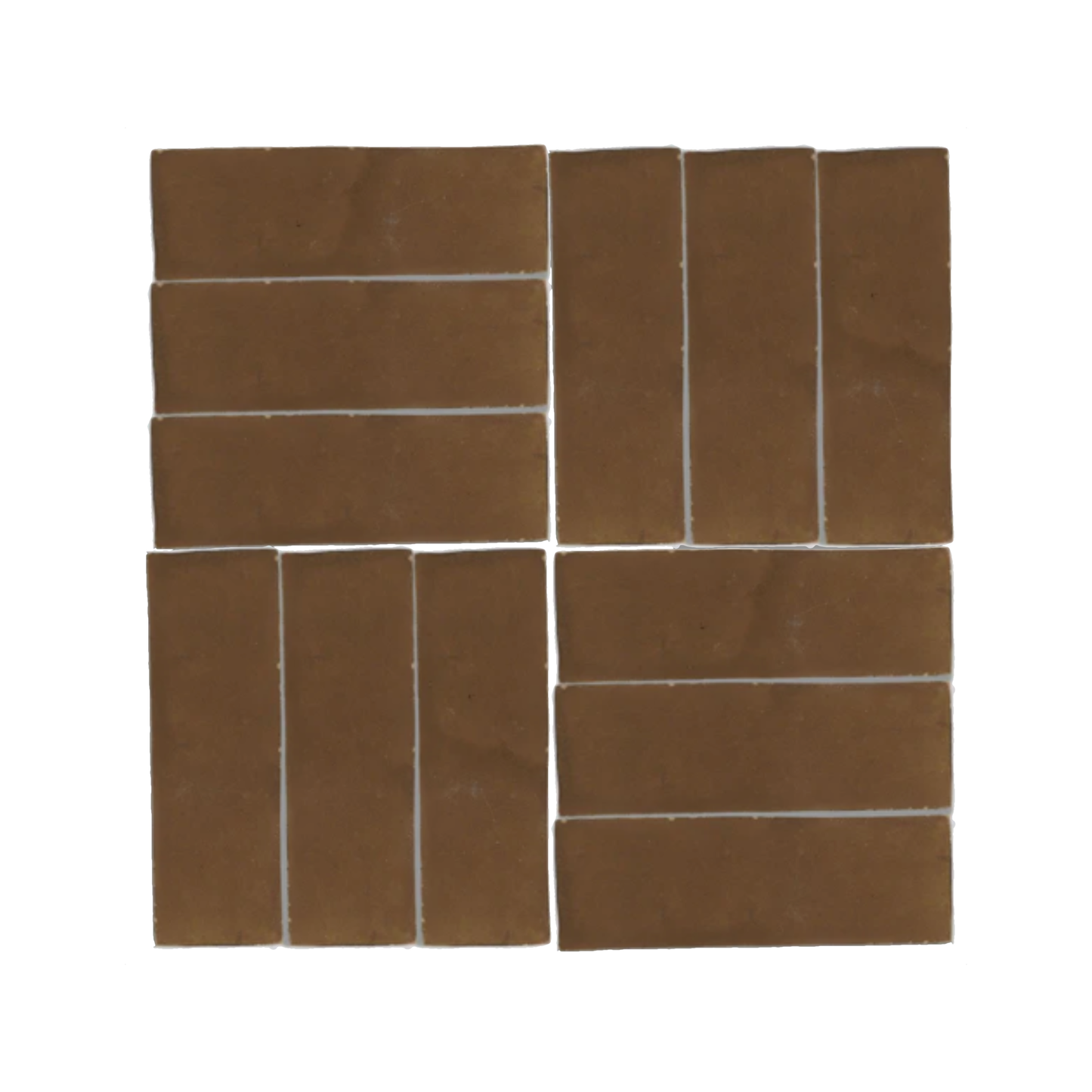 Hand Crafted Zellige | 2"x6" Terracotta Wall Tile