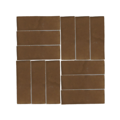 Hand Crafted Zellige | 2"x6" Terracotta Wall Tile