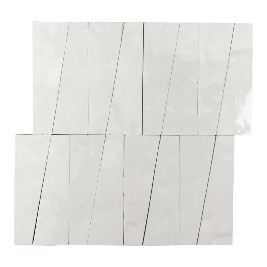 Atlas Zellige | 12"x12" Trapezoid Zellige Ceramic Mosaic Wall Tile