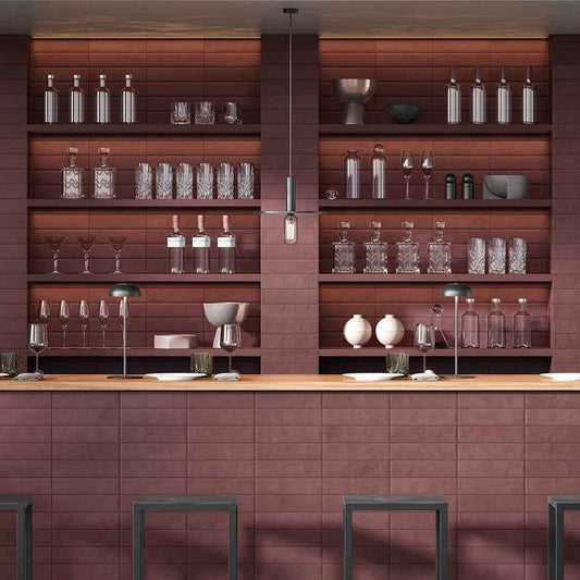 Cecilia | 2.5"x9.5" Porcelain Artisan Wall Tile