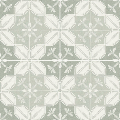 Flora Moda | 6"x6" Senda Porcelain Encaustic Look Floor & Wall Tile