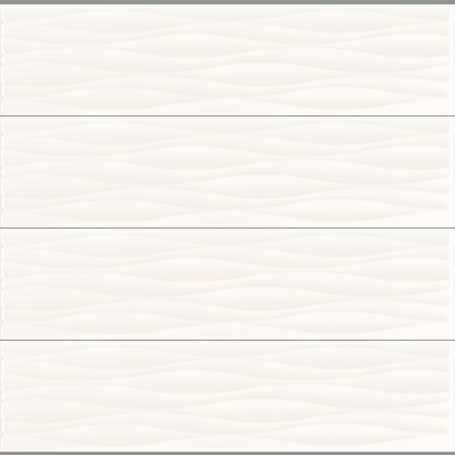 Kreative Studio | 4"x16" Porcelain Ripple Deco Wall Tile