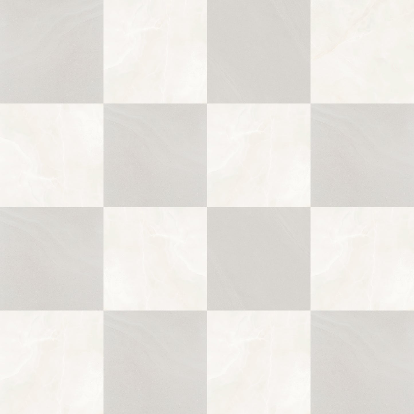 Precious Checkerboard | 24"x24" Marble Look Floor & Wall Tile