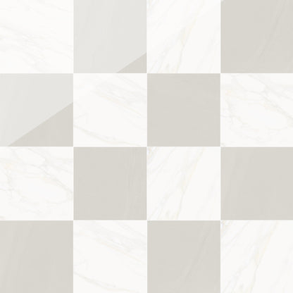 Precious Checkerboard | 24"x24" Marble Look Floor & Wall Tile
