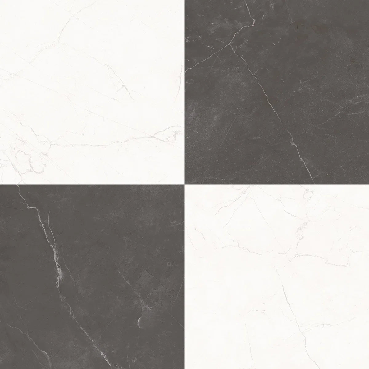 Sophia Checkerboard | 12"x12" Marble Look Tile
