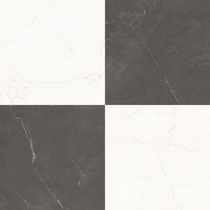 Sophia Checkerboard | 12"x12" Marble Look Tile