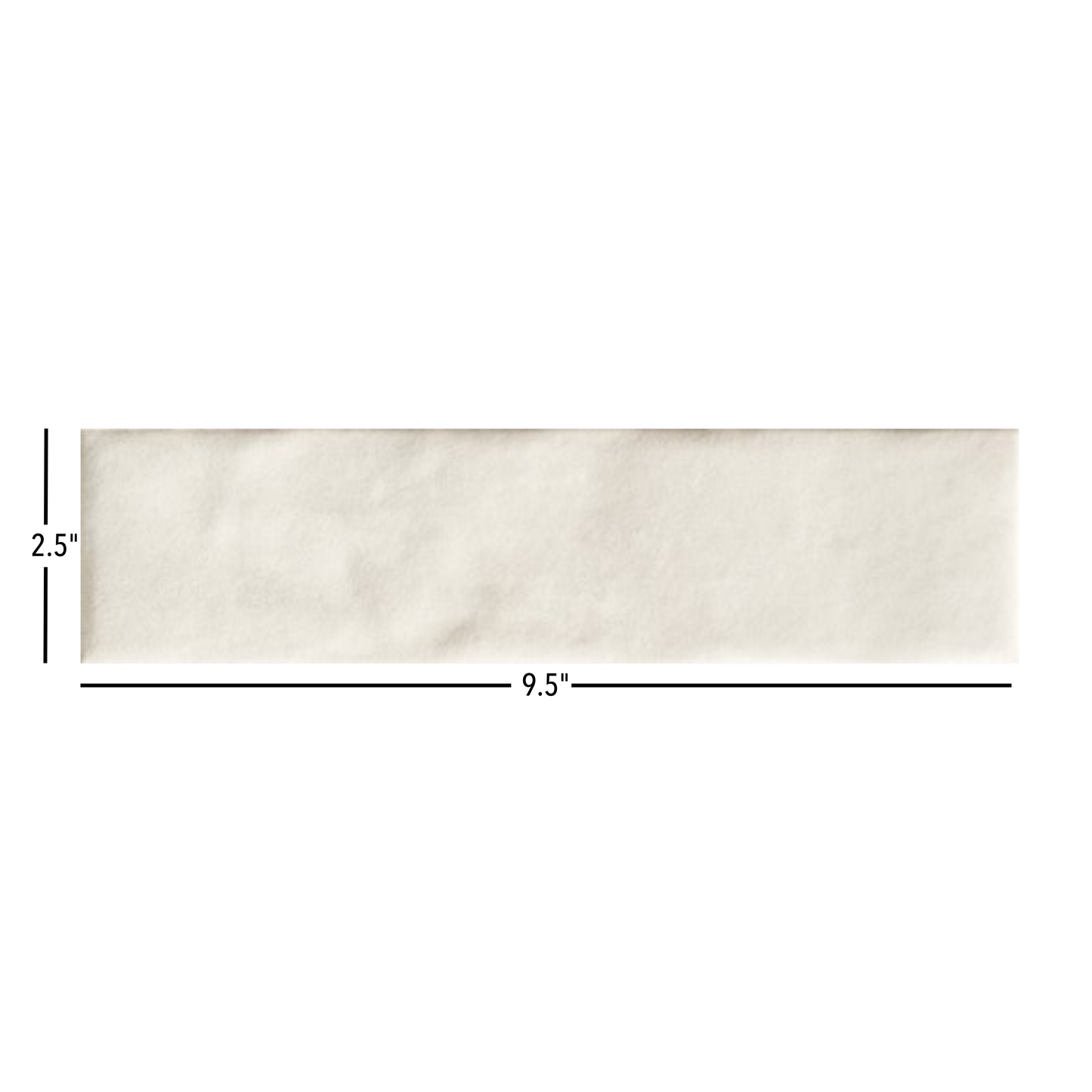 Cecilia | 2.5"x9.5" Porcelain Artisan Wall Tile