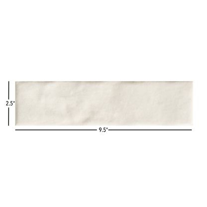 Cecilia | 2.5"x9.5" Porcelain Artisan Wall Tile