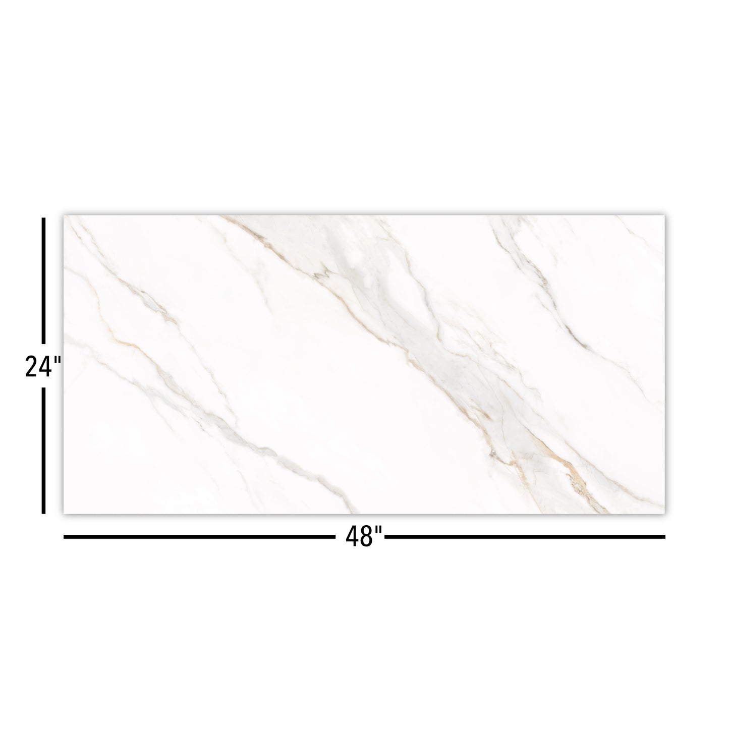 Dream | 24"x48" Borghini Gold Porcelain Marble Look Floor & Wall Tile