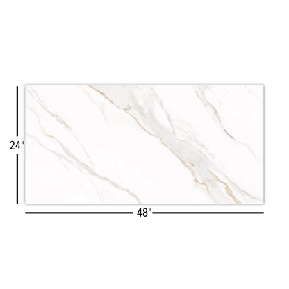 Dream | 24"x48" Borghini Gold Porcelain Marble Look Floor & Wall Tile