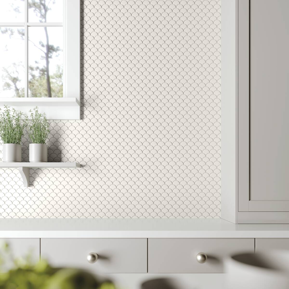 Dash | 11"x12" Brentwood Recycled Glass Mosaic Tile
