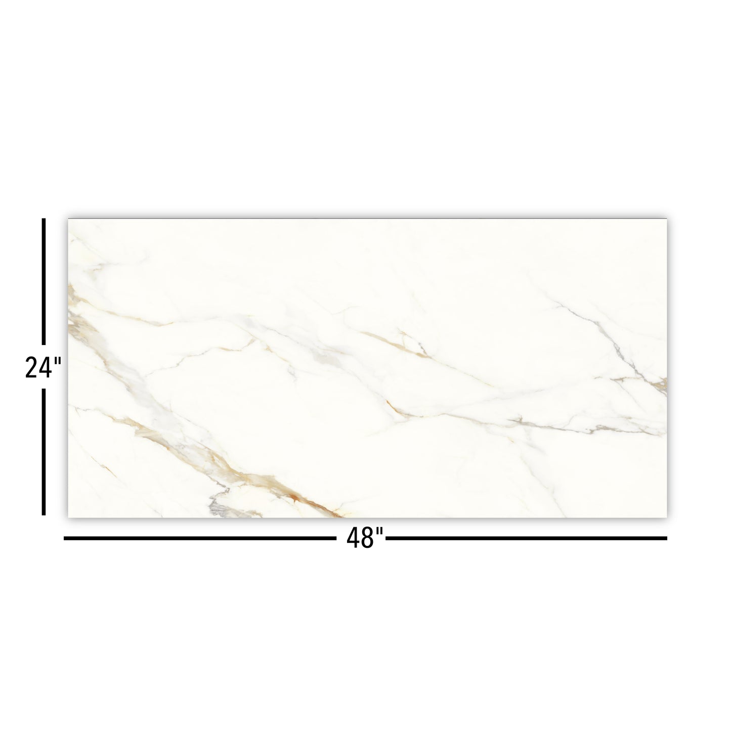 Dream | 24"x48" Calacatta Gold Porcelain Marble Look Floor & Wall Tile