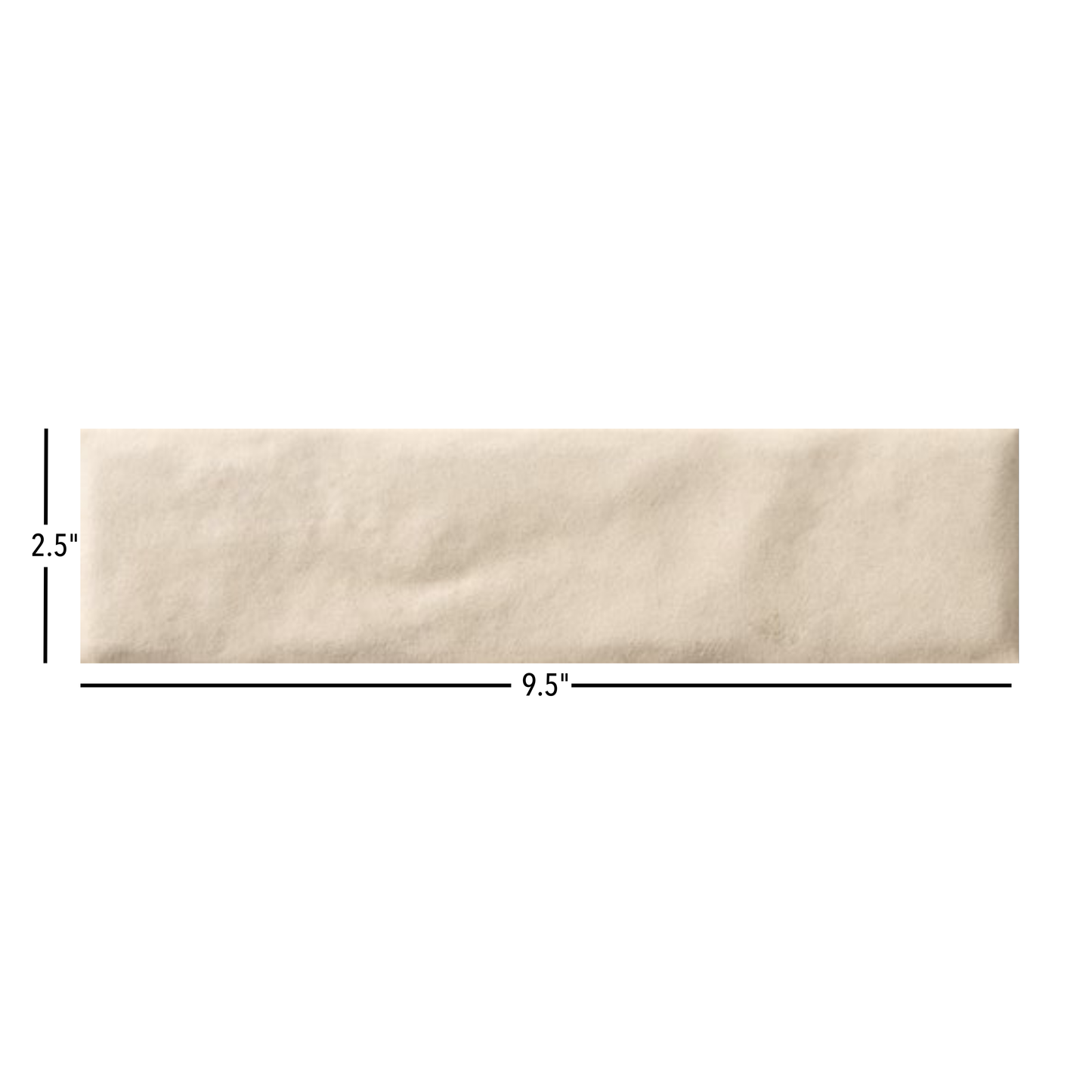 Cecilia | 2.5"x9.5" Porcelain Artisan Wall Tile