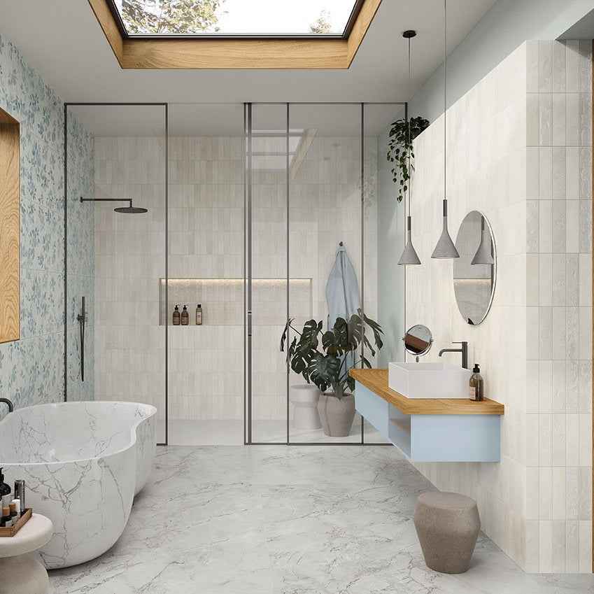 Cecilia | 2.5"x9.5" Porcelain Artisan Wall Tile