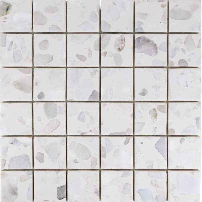 SS-TZCP22MS1P | Terrazzo Living 2" x 2" Mosaic (Cloud Parade) - SAMPLE