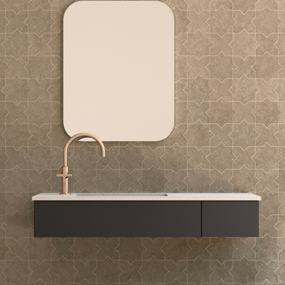 Elda Star+Cross | Porcelain Stone Look Floor & Wall Tile