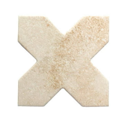 Petra Loop + Cross | 7"x8.5" Porcelain Stone Look Wall & Floor Tile