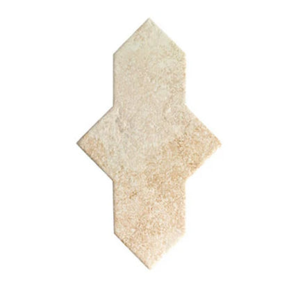 Petra Loop + Cross | 7"x8.5" Porcelain Stone Look Wall & Floor Tile