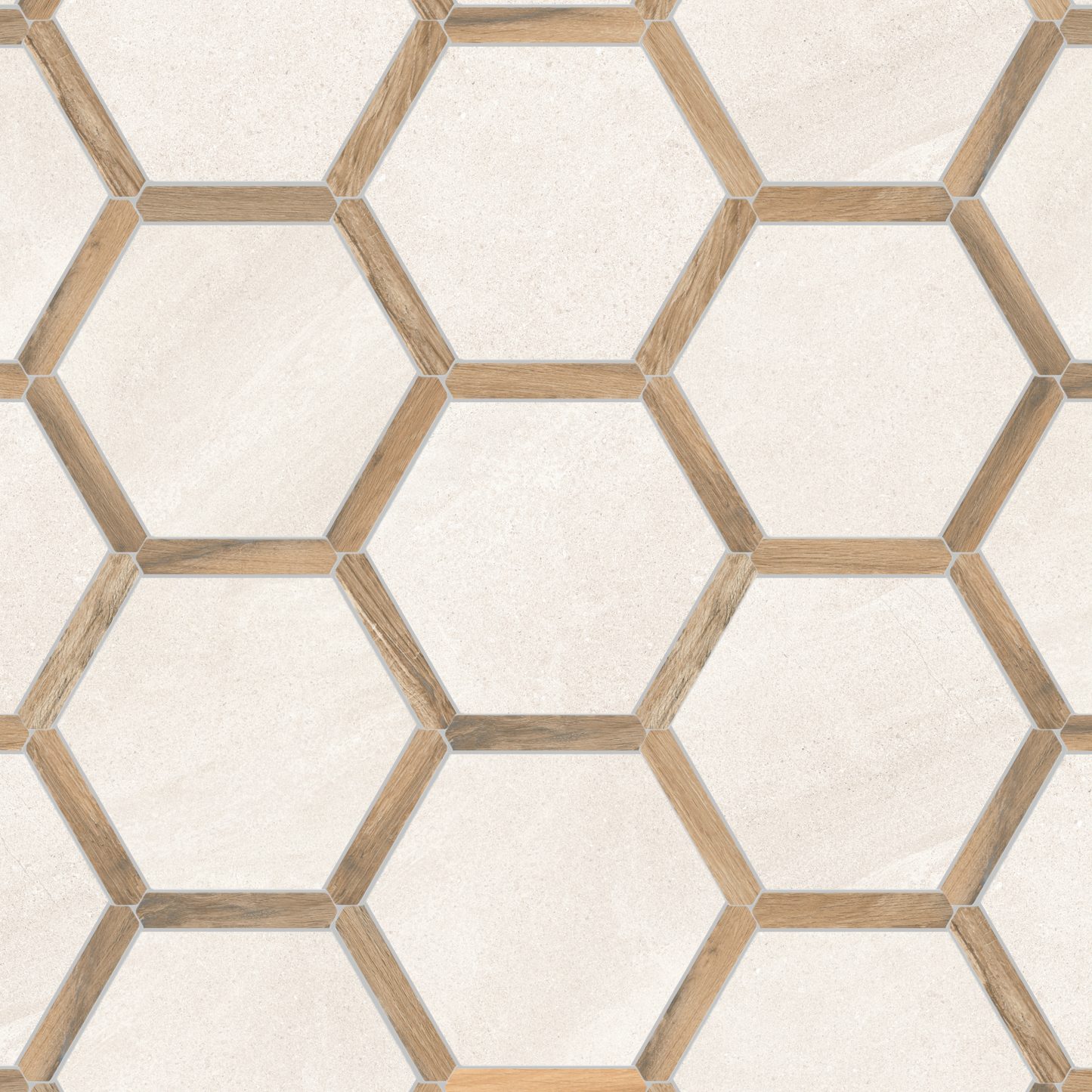 Villa Antica | Oak 9"x10" Porcelain Hexagon Wall & Floor Tile