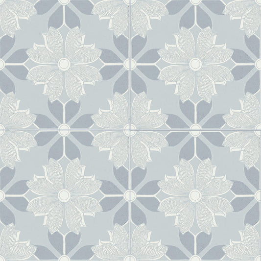 Flora Moda | 6"x6" Serena Porcelain Encaustic Look Floor & Wall Tile