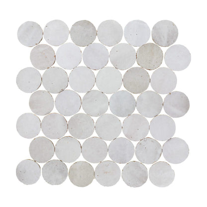 Zellige Moderne | 2"x2" Terracotta Circles Mosaic Tile