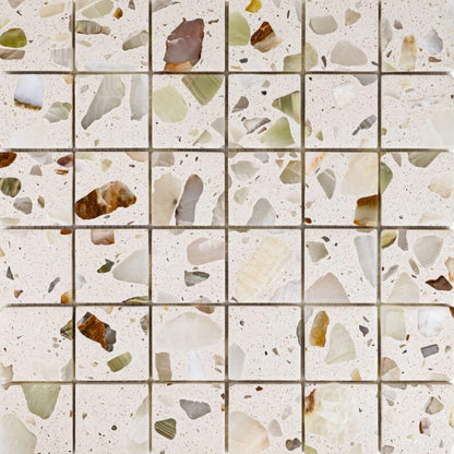 Terrazzo Living | 2"x2" Terrazzo Mosaic Floor & Wall Tile
