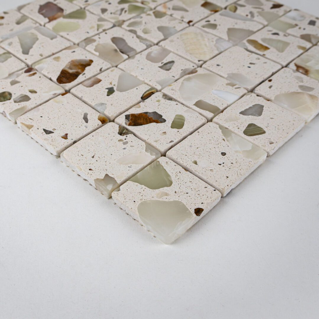 Terrazzo Living | 2"x2" Terrazzo Mosaic Floor & Wall Tile