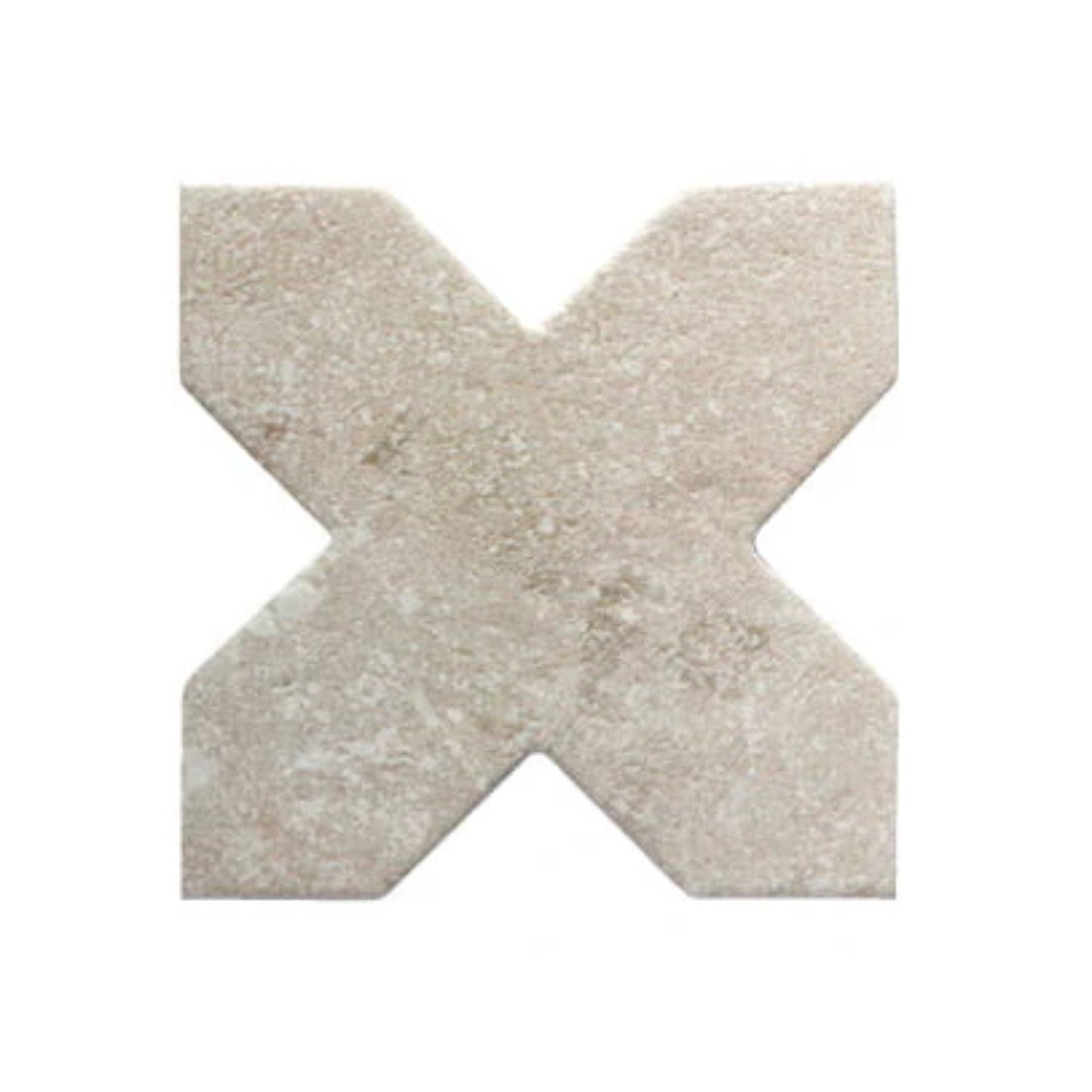 Petra Loop + Cross | 7"x8.5" Porcelain Stone Look Wall & Floor Tile