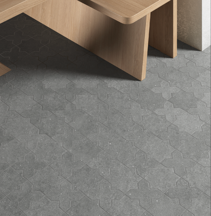 Elda Star+Cross | Porcelain Stone Look Floor & Wall Tile