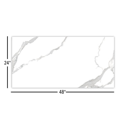 Dream | 24"x48" Grecian Stattuario Porcelain Marble Look Floor & Wall Tile
