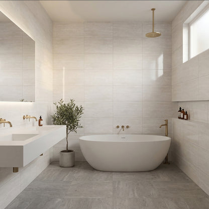 Travertino |  12"x24" Porcelain Stone Look Floor & Wall Tile