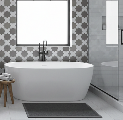 Porto Checker | Porcelain Star+Cross Floor & Wall Tile
