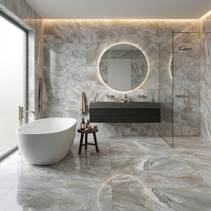 Fossilique | 12"x24" Porcelain Marble Look Floor & Wall Tile