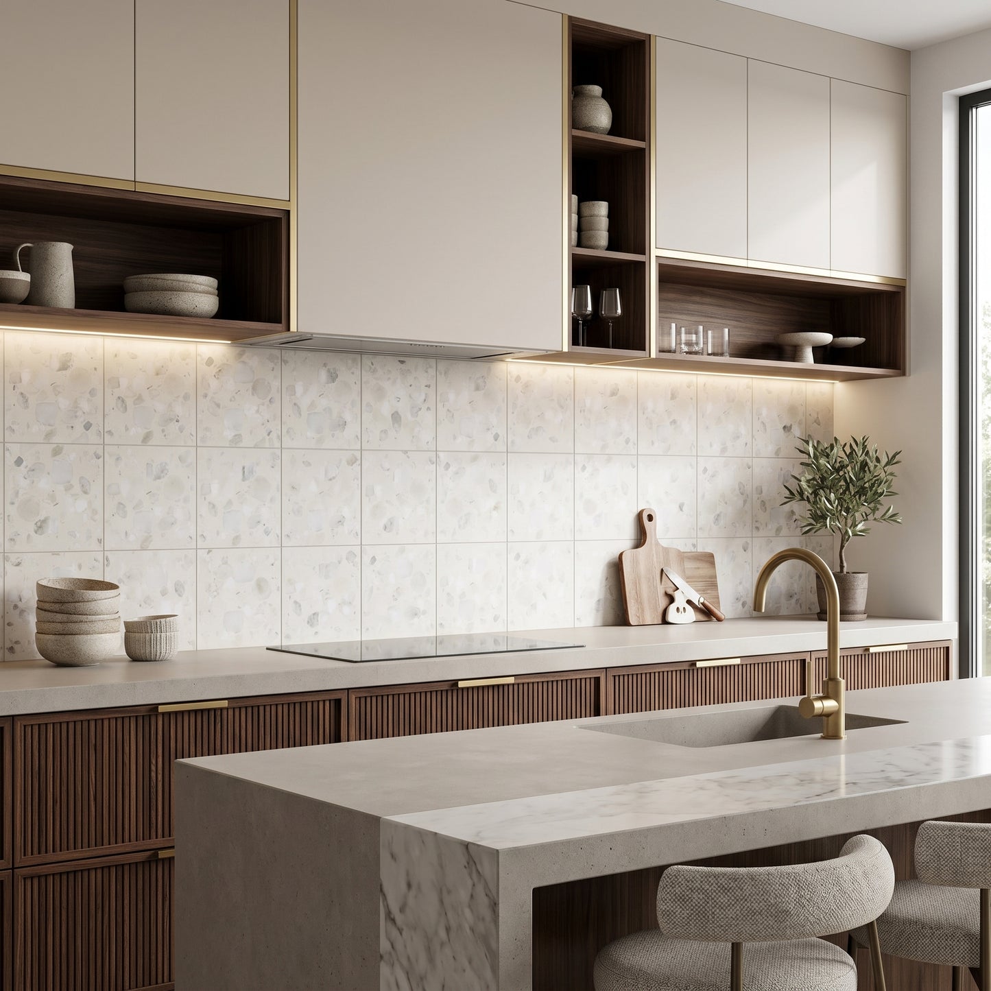 Terrazzo Living | 8"x8" Terrazzo Floor & Wall Tile