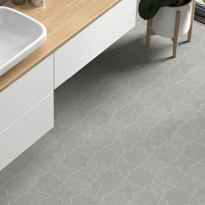 Elda Star+Cross | Porcelain Stone Look Floor & Wall Tile