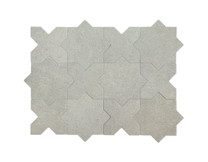 Elda Star+Cross | Porcelain Stone Look Floor & Wall Tile