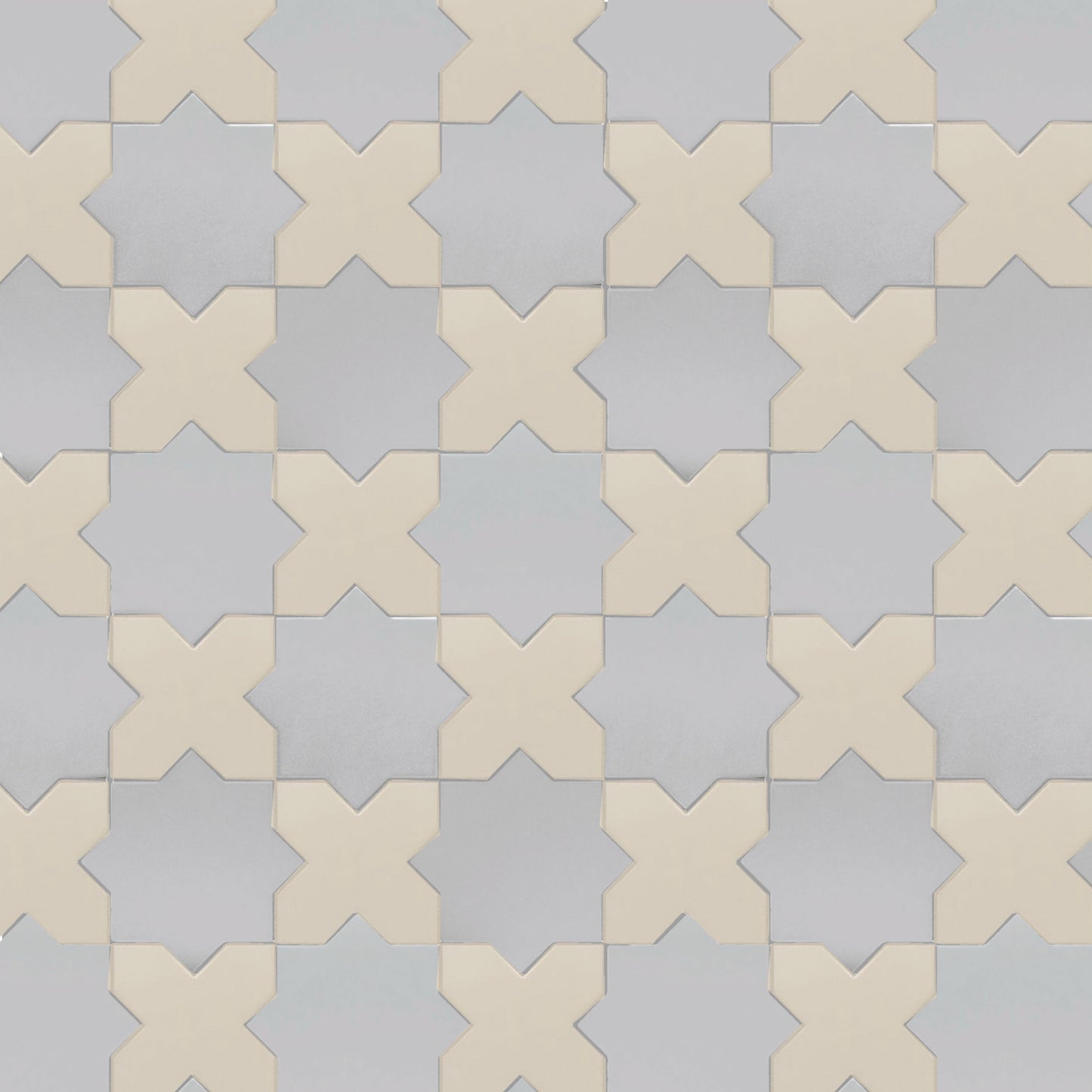 Porto Checker | Porcelain Star+Cross Floor & Wall Tile