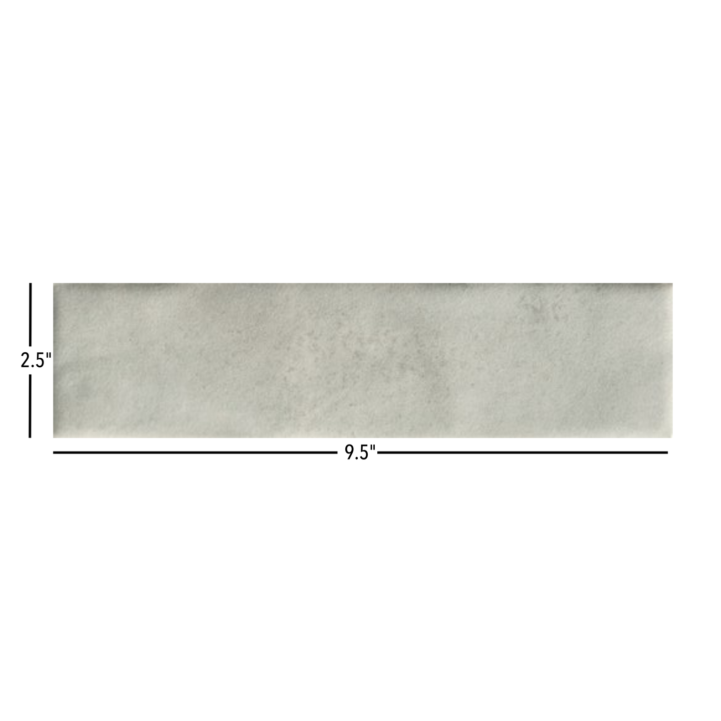 Cecilia | 2.5"x9.5" Porcelain Artisan Wall Tile