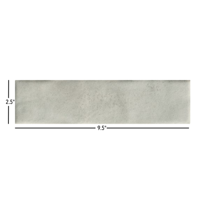 Cecilia | 2.5"x9.5" Porcelain Artisan Wall Tile